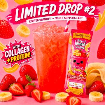 The Loaded Tea Shop Functional Energy Tea Packs (Strawberry Banana Smoothie)