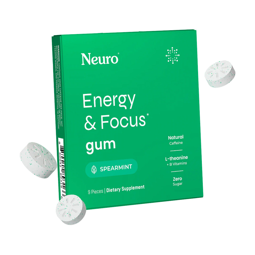Neuro Energy & Focus™ Gum (Spearmint)