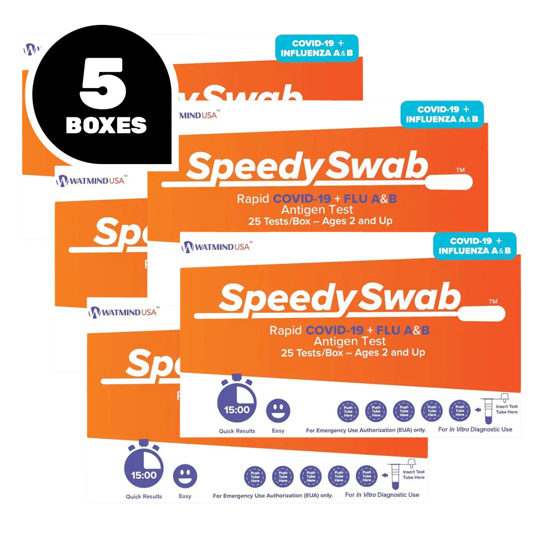 SpeedySwab™ Rapid COVID-19 + Flu A&B Test