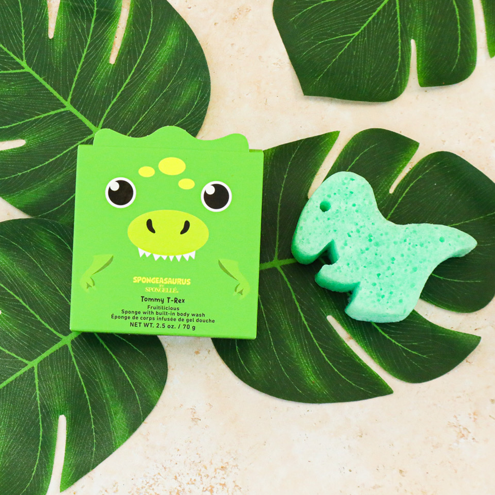 Spongellé® Body Wash Infused Spongeasaurus Dinosaur Buffer - Tommy T-Rex (Fruitilicious)