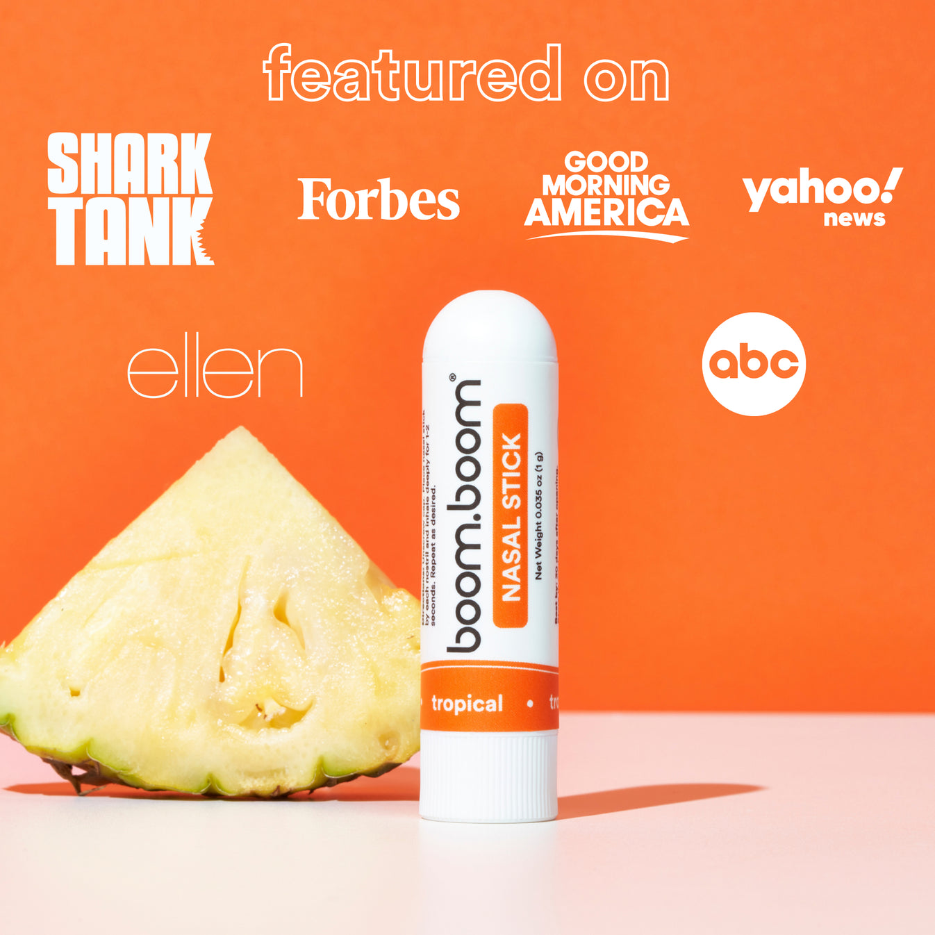 BoomBoom Naturals Nasal Stick (Tropical)