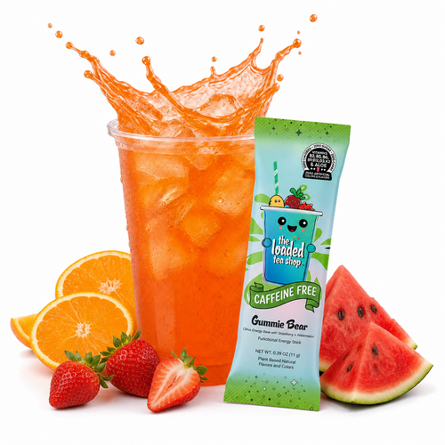 The Loaded Tea Shop Functional Energy Tea Packs (Gummie Bear) Caffeine-Free