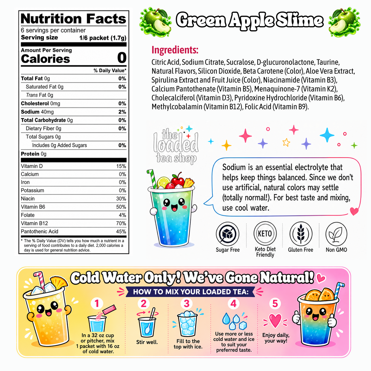 Green Apple Slime Caffeine-Free — image 4