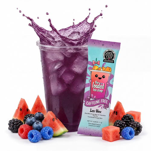 The Loaded Tea Shop Functional Energy Tea Packs (Lex Hex) Caffeine-Free