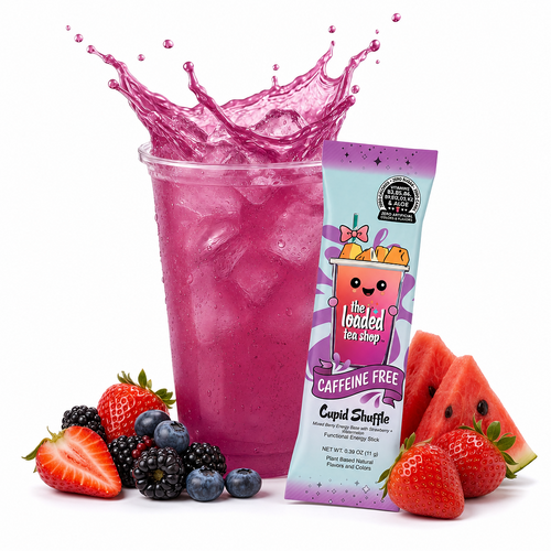 The Loaded Tea Shop Functional Energy Tea Packs (Cupid Shuffle) Caffeine-Free