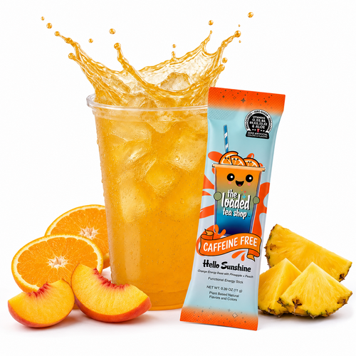 The Loaded Tea Shop Functional Energy Tea Packs (Hello Sunshine) Caffeine-Free