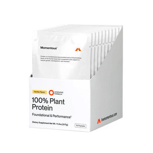 Momentous 100% Plant Protein (10-Travel Packs) – Vanilla