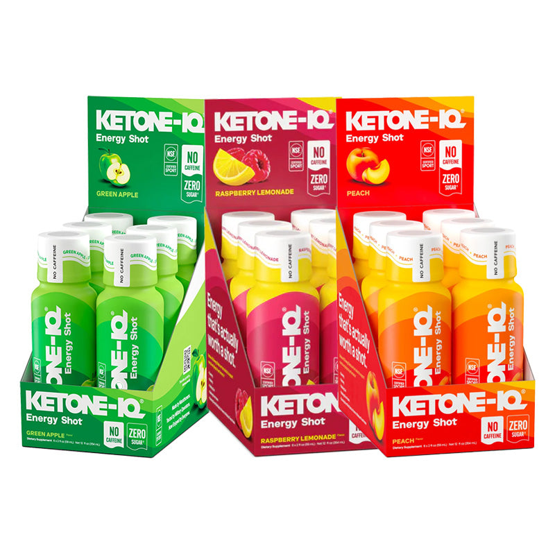 Ketone-IQ No Caffeine High Performance Energy Shot (Variety Pack)