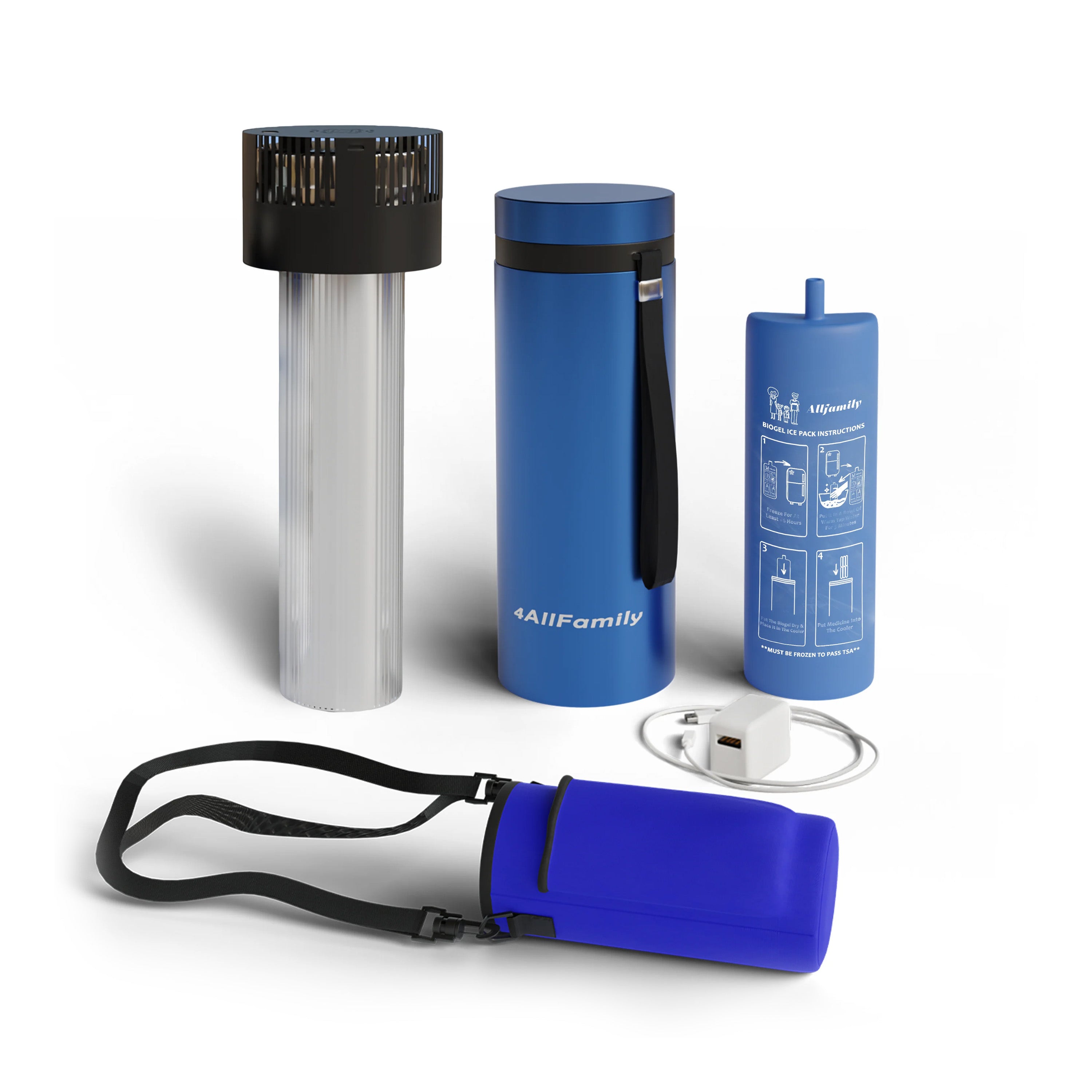 4ALLFAMILY Voyager Portable USB Travel Refrigerator For Insulin & Medicines