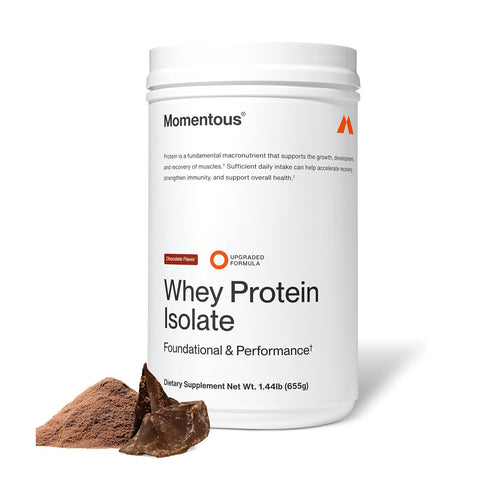 Momentous Grass Fed Whey Protein Isolate (25 Serving Jar)