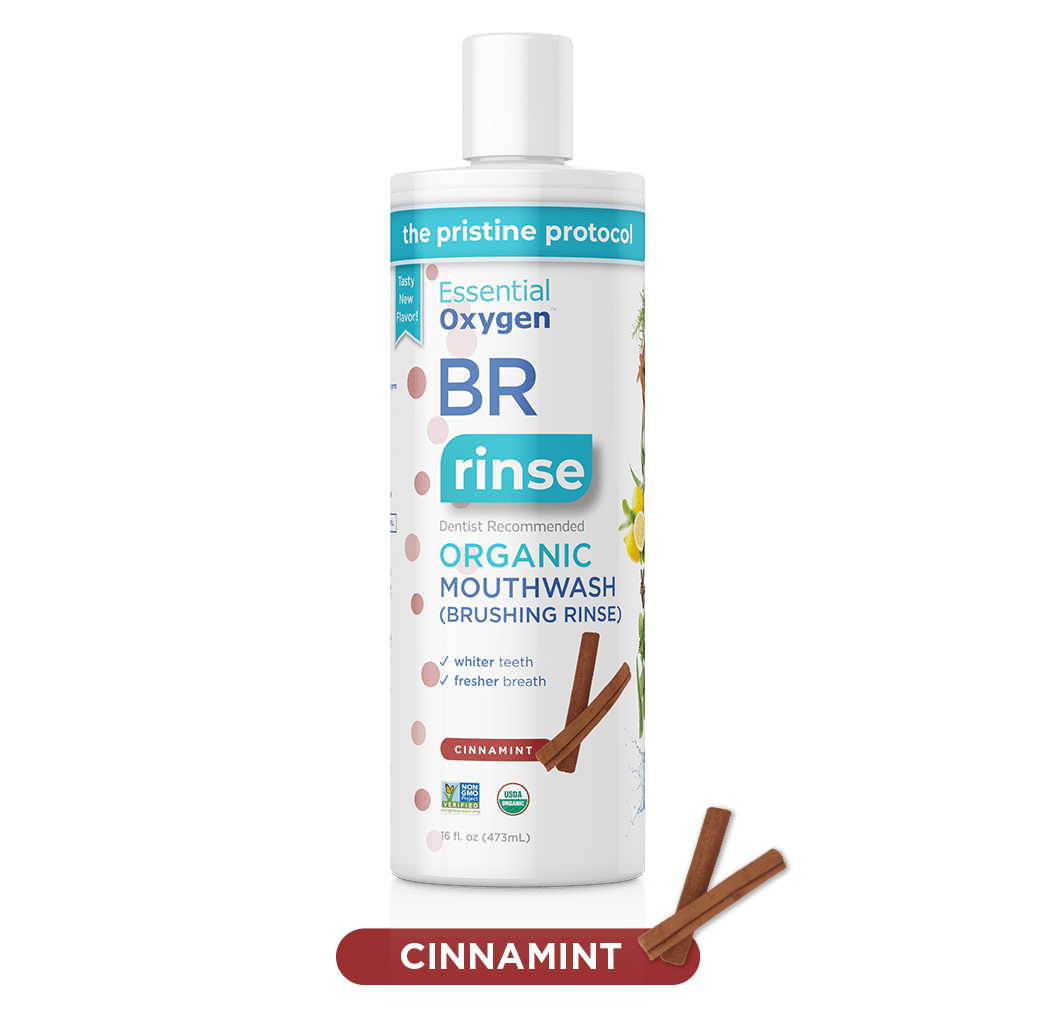 Essential Oxygen Peppermint Organic Brushing Rinse