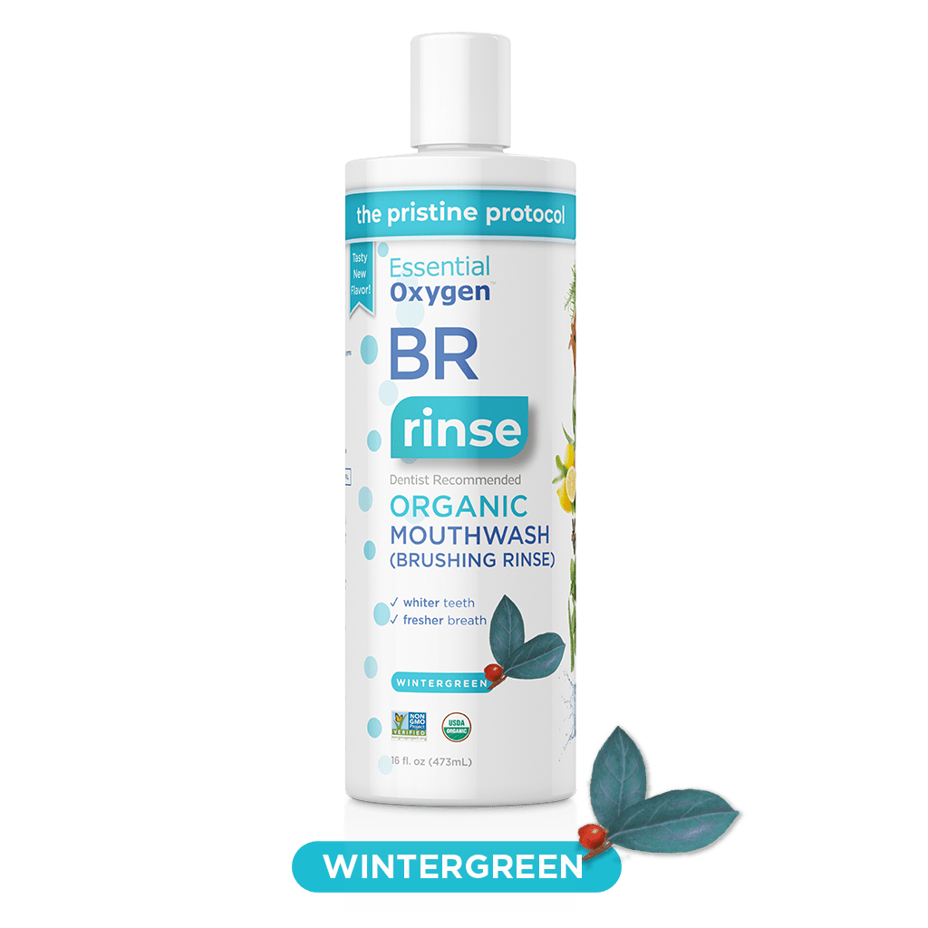 Essential Oxygen Peppermint Organic Brushing Rinse