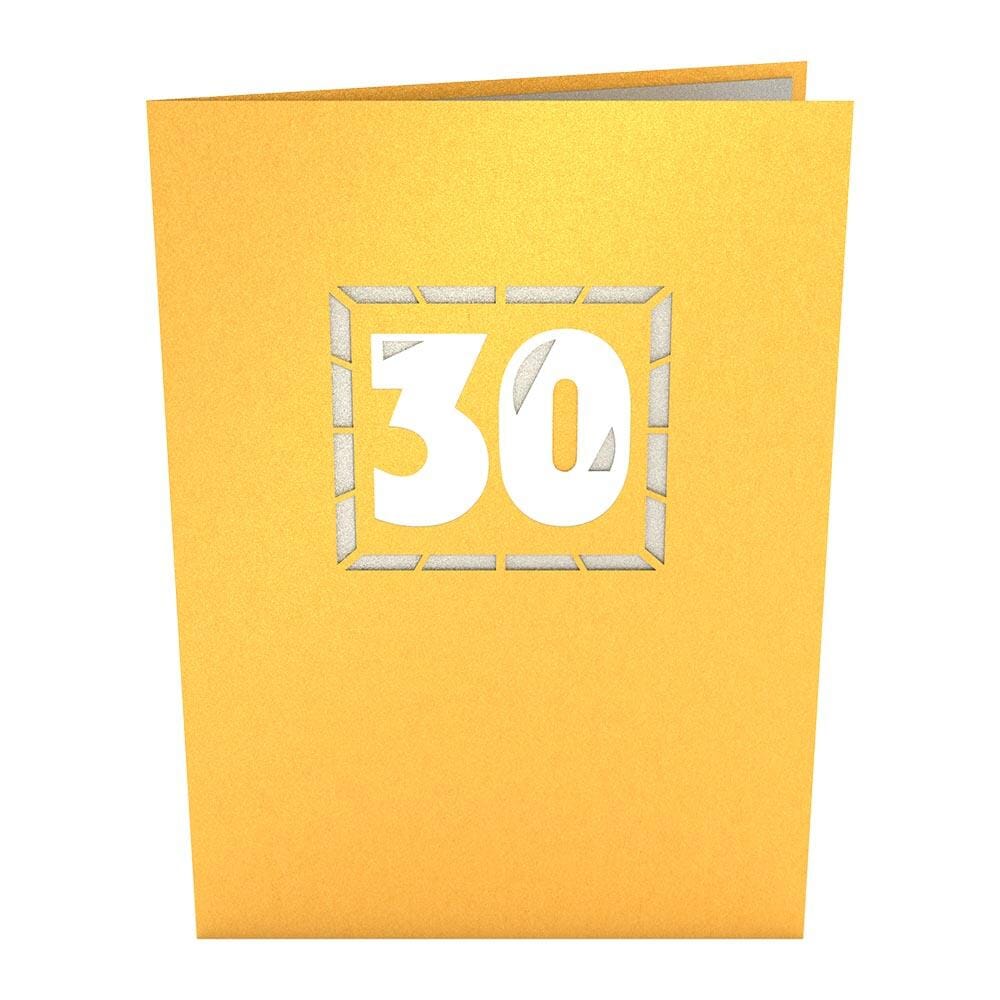 30th Celebration 3D Card