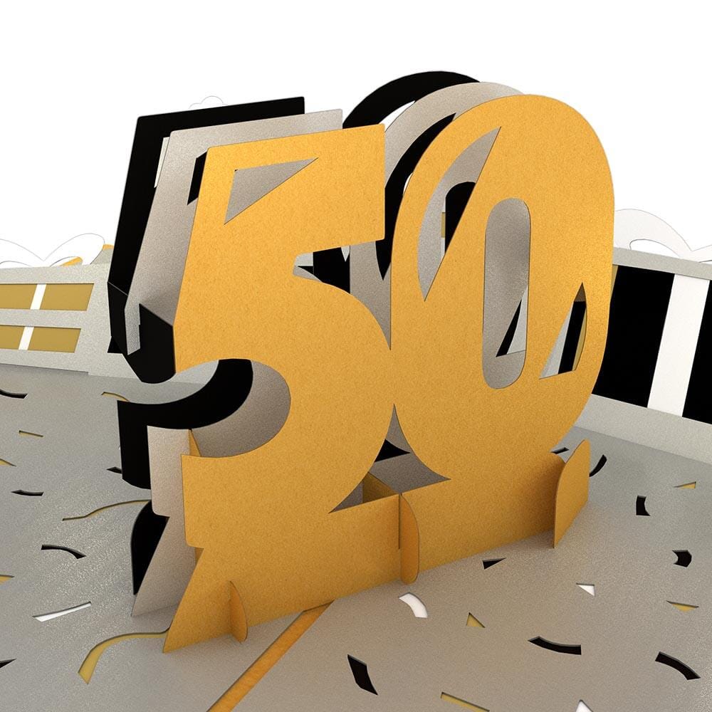 50th Celebration 3D Card