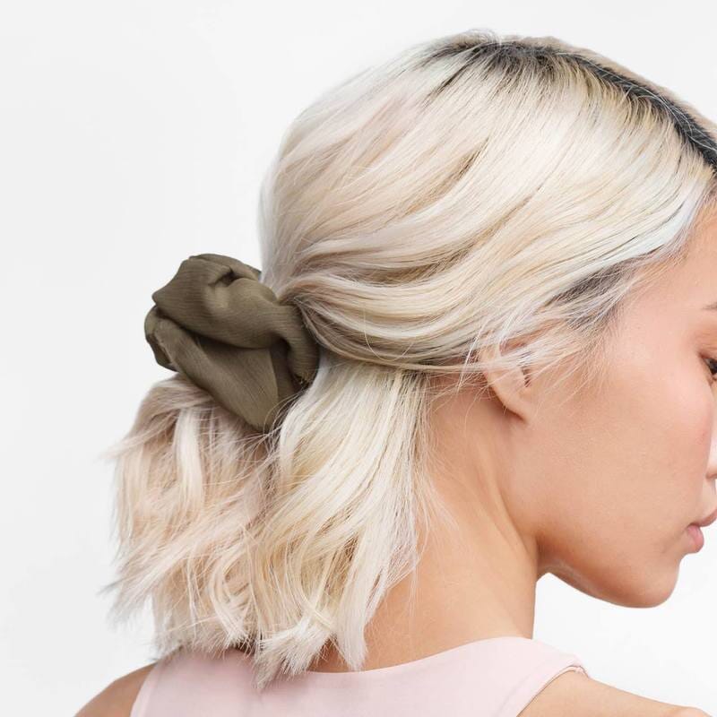 Kitsch Crepe Scrunchie 5pc - Moss