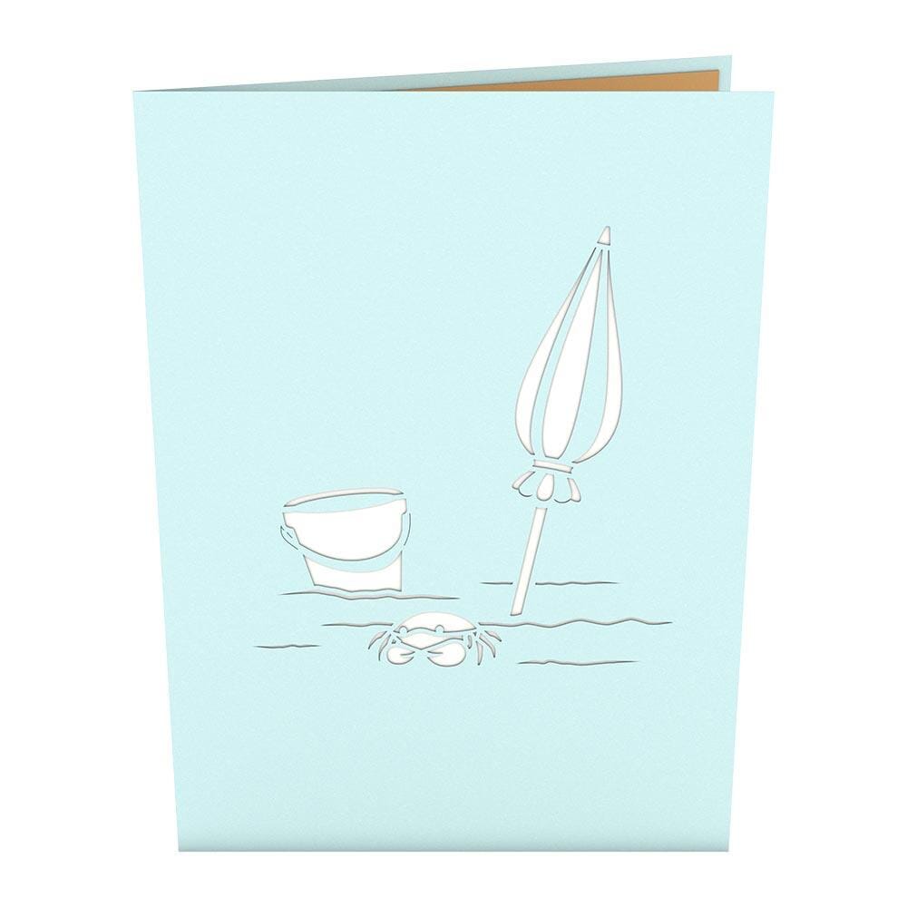 Beach Day 3D card