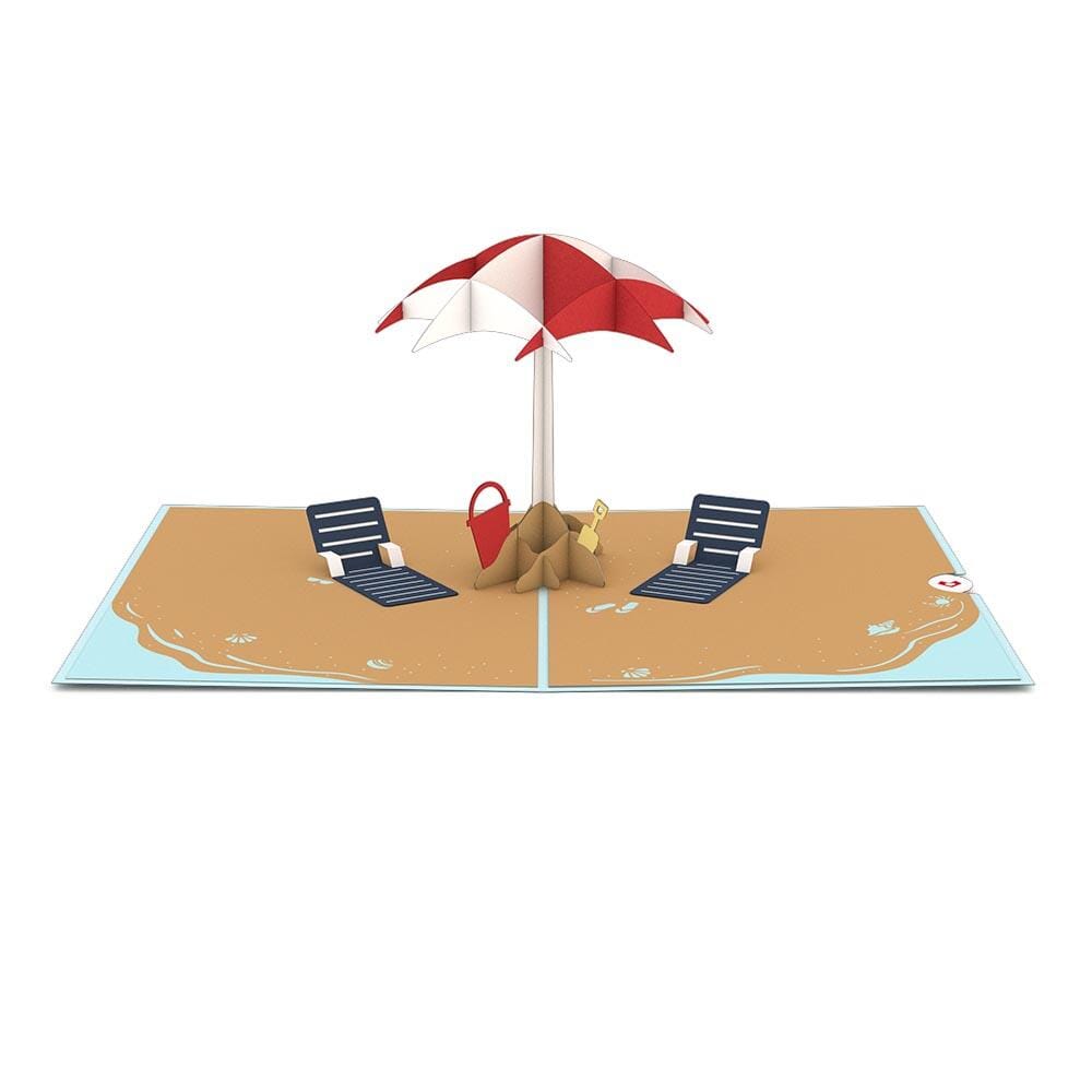 Beach Day 3D card