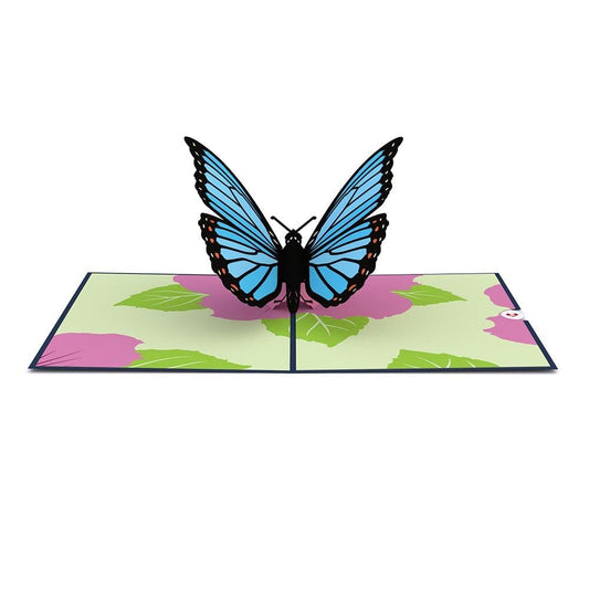 Blue Morpho Butterfly 3D card