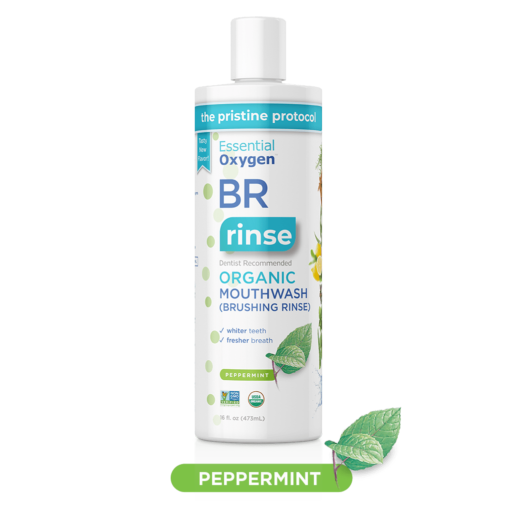 Essential Oxygen Peppermint Organic Brushing Rinse