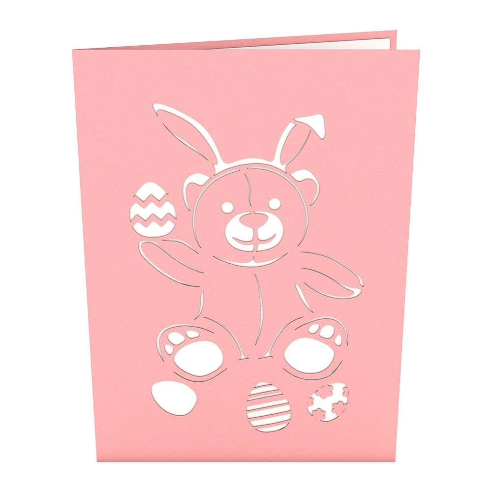 Easter Bunny Bear 3D card