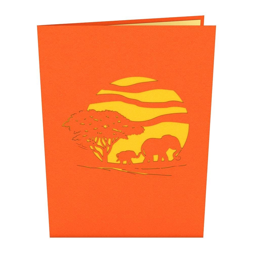 Elephant Family 3D card