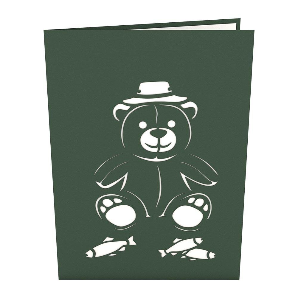 Fishing Bear 3D card