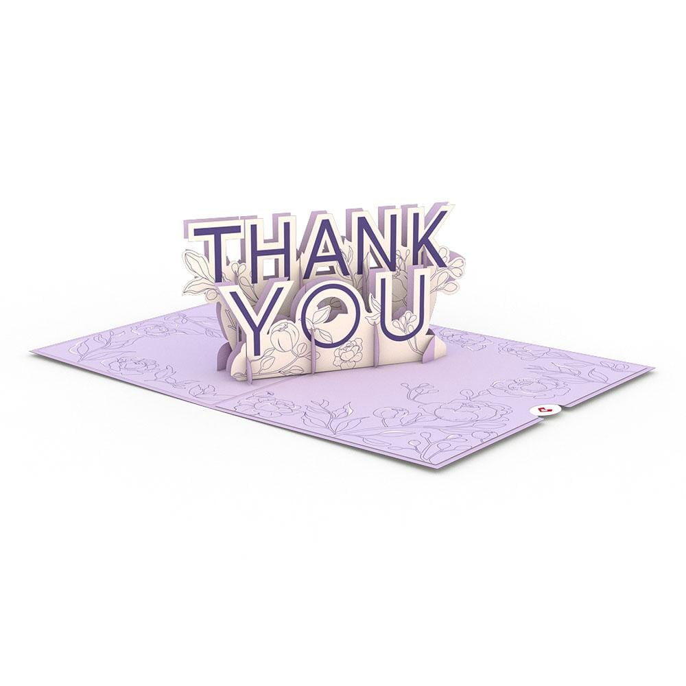 Floral Thank You 3D card
