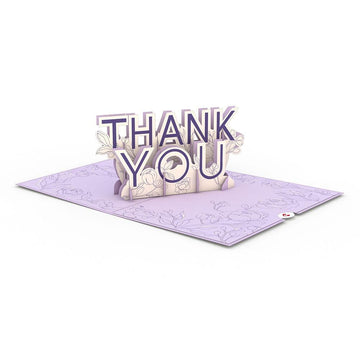 Floral Thank You 3D card
