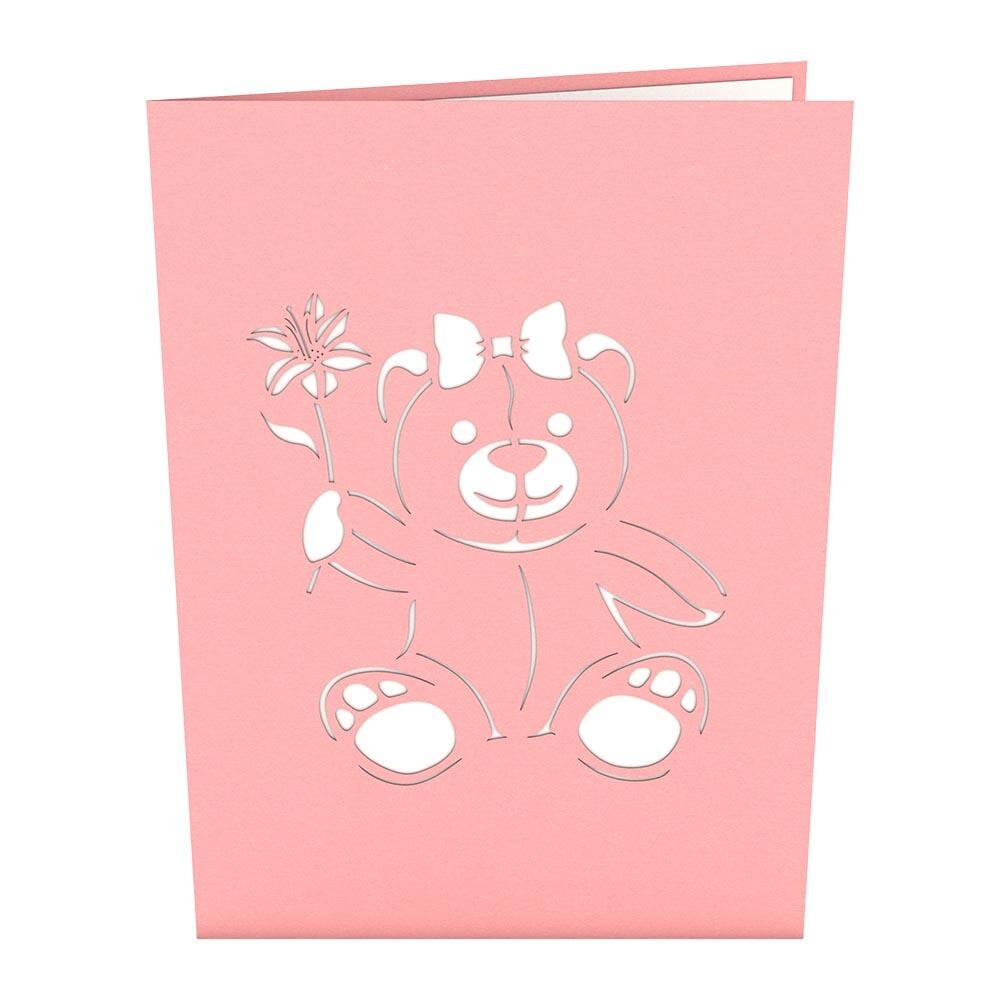 Flower Bear 3D Card