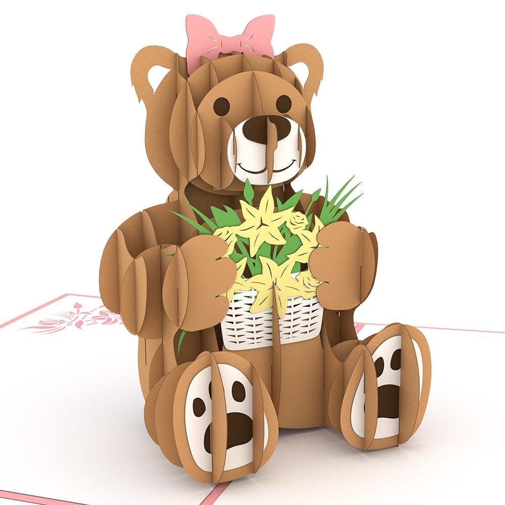 Flower Bear 3D Card