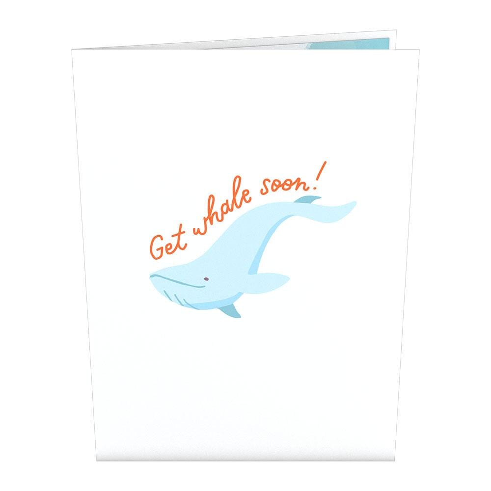 Get Well Whale 3D card