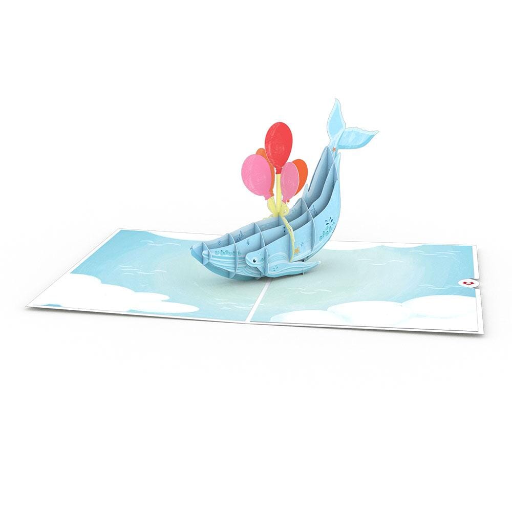 Get Well Whale 3D card