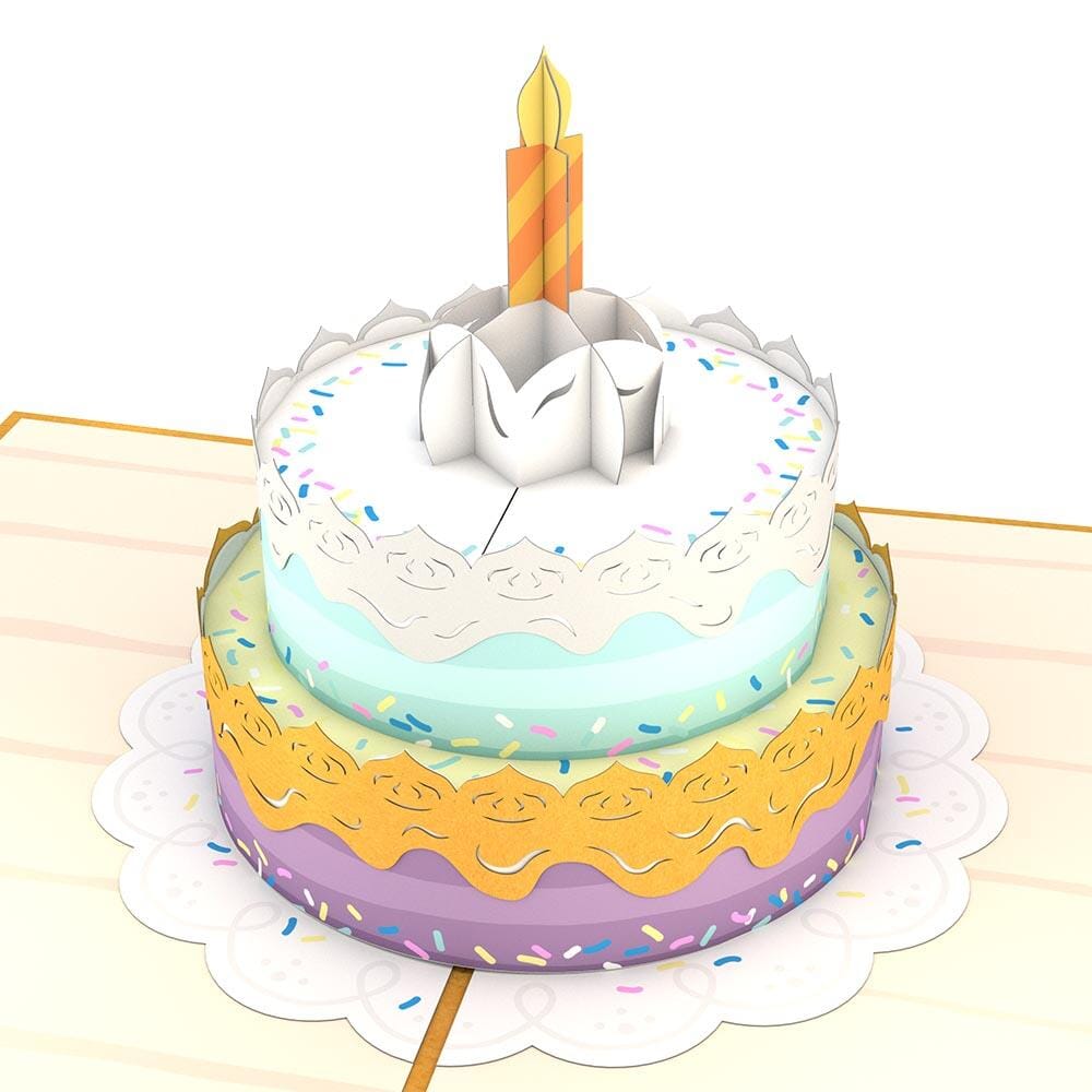 Happy Birthday Cake 3D card