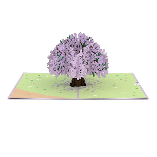 Jacaranda Tree 3D Card