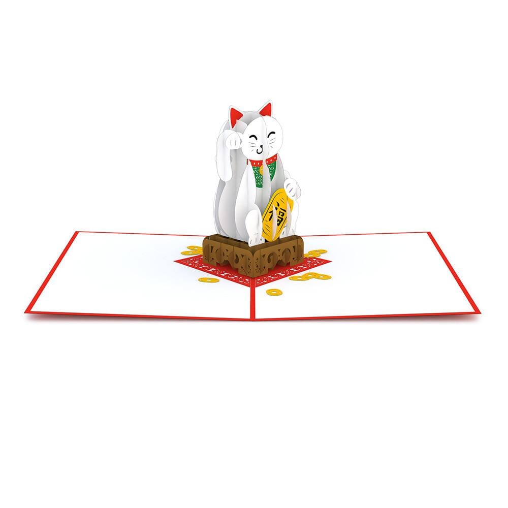 Lucky Cat 3D card