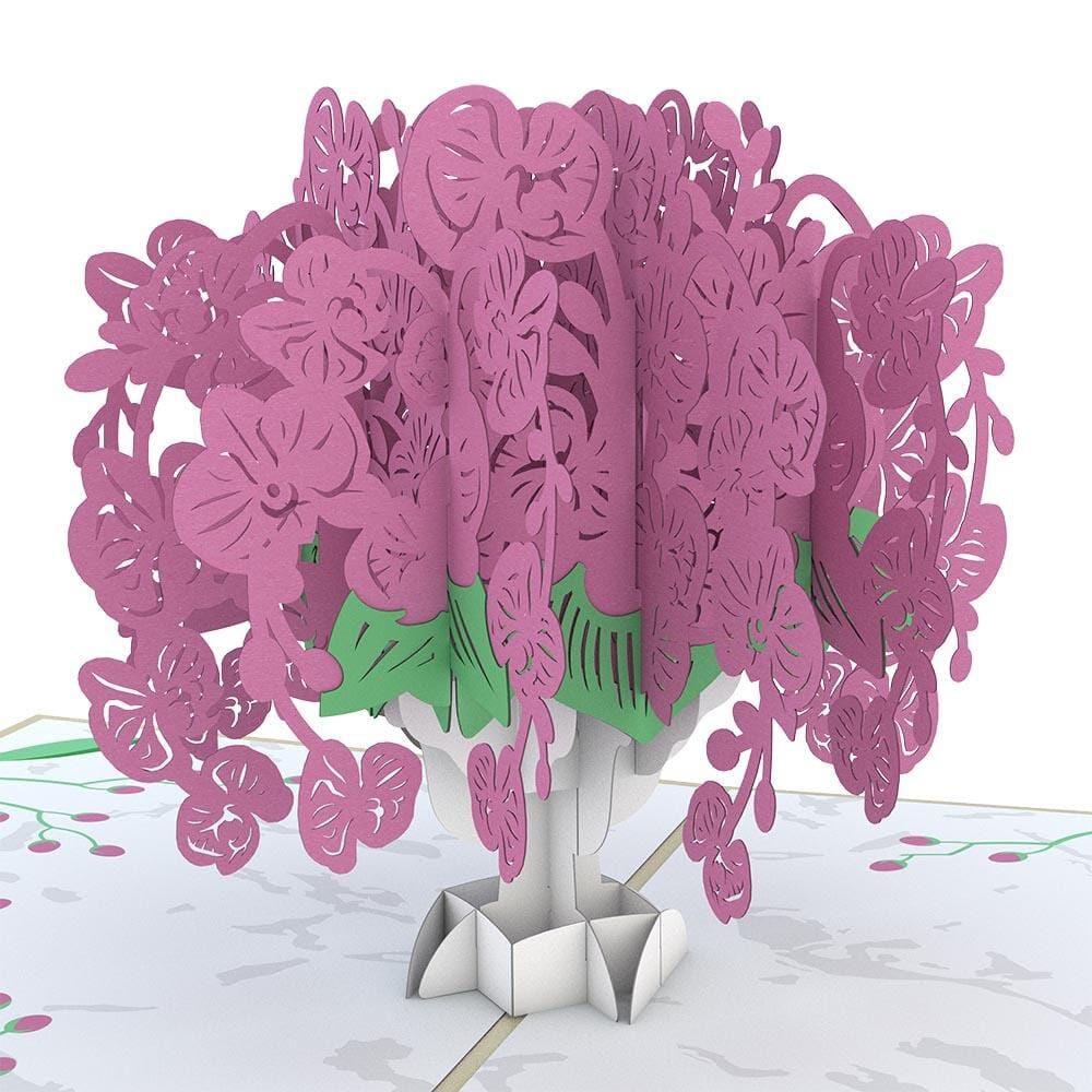 Orchid Arrangement 3D card