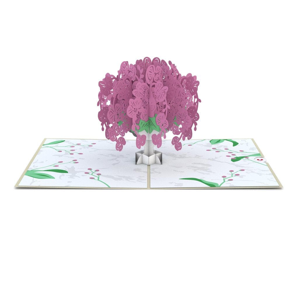 Orchid Arrangement 3D card