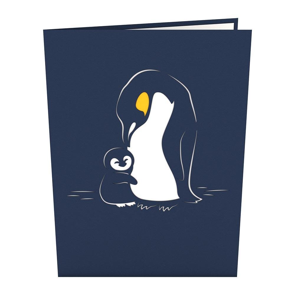 Penguin Family 3D card