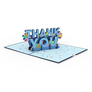 Confetti Thank You 3D card