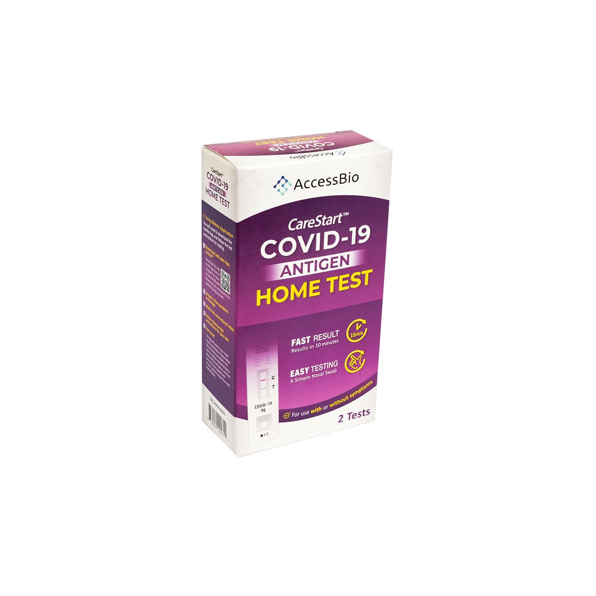 Access Bio At-Home COVID-19 Rapid Antigen Test - 2ct box