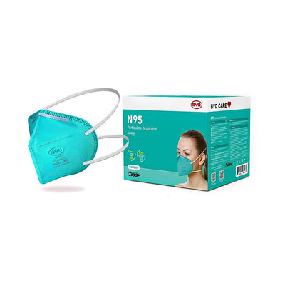 BYD N95 Particulate Respirator face mask with retail box packaging
