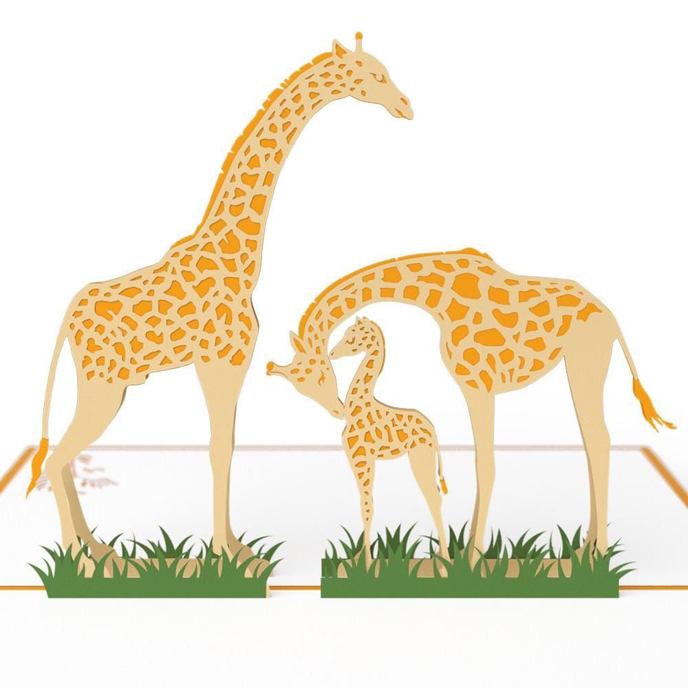 Giraffes 3D Card