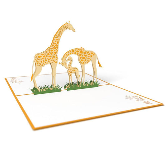 Giraffes 3D Card