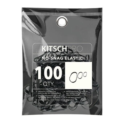 Kitsch No-Snag Elastic 100pc - Black